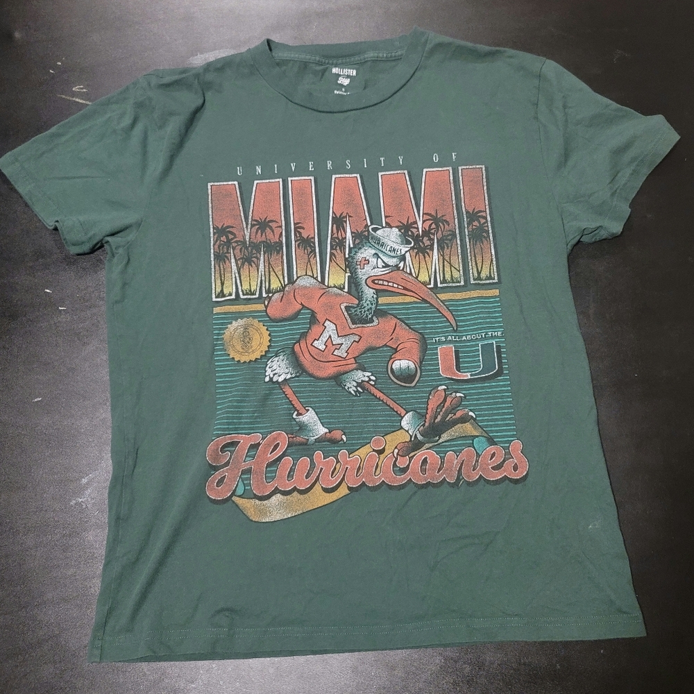 University Of Miami Hurricanes Big Graphic Tee.